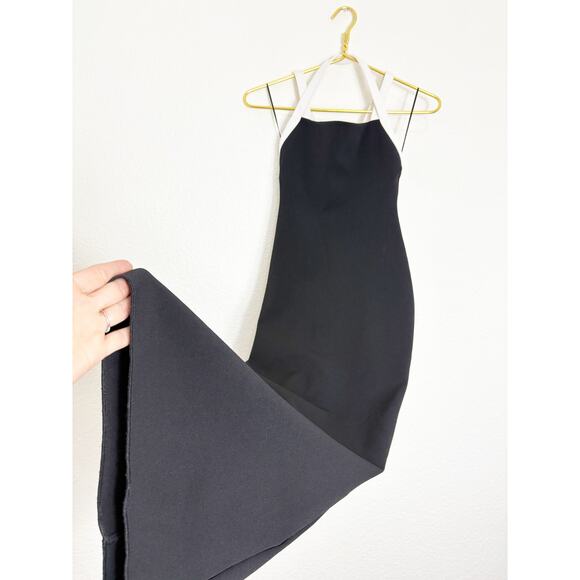 Zara Womens Black Sleeveless Halter Neck Midi Dress Small Preppy Old Money - Picture 11 of 15